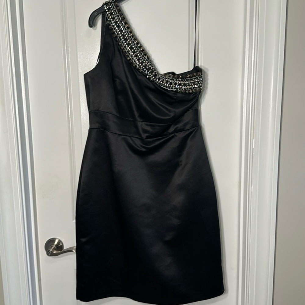 CALVIN KLEIN DRESS! Black with silver. Size 12